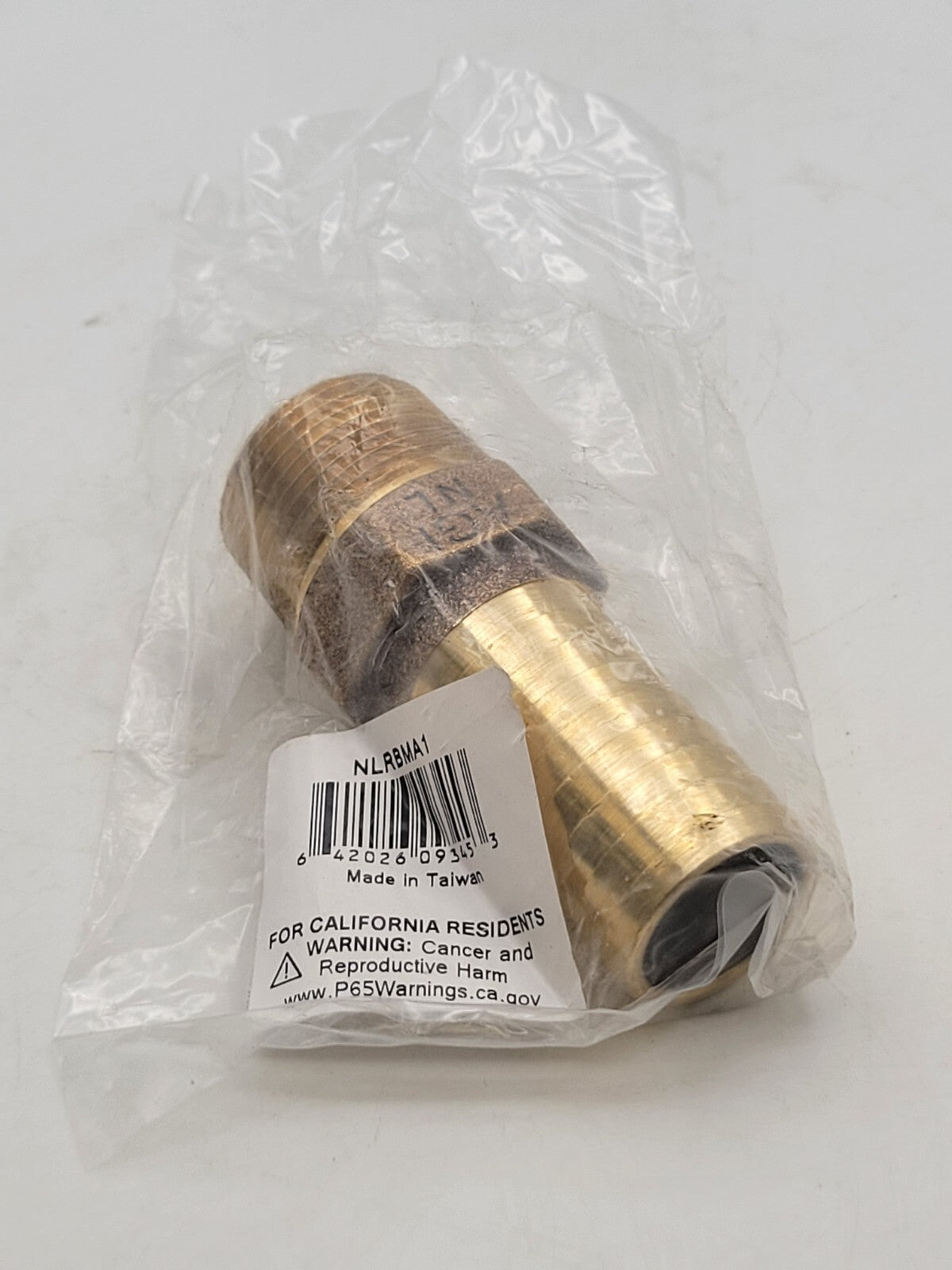 American Granby NLRBMA1 Barb Brass Water Well Poly Pipe Barded Insert Adapter