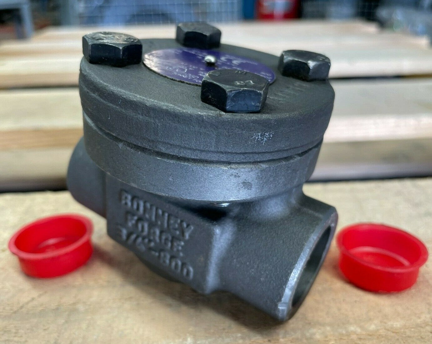 BONNEY FORGE HL41+SL 3/4" 800 A105N Piston Check Valve SW Ends Bellows Sealed