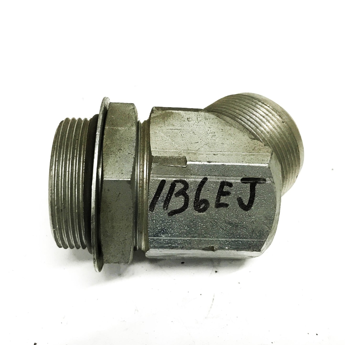 Boss 1-1/2 inch NPT Male x 1-1/2 inch Barb Iron Hose Fitting [Lot of 2] NOS
