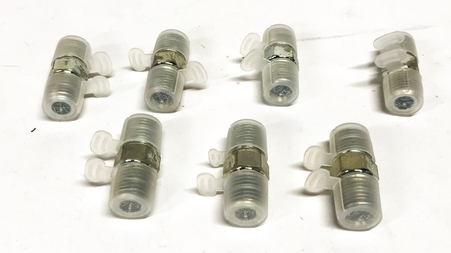 Lenz 1/4 inch x 1/4 inch Male Straight Hose fitting [Lot of 7] NOS