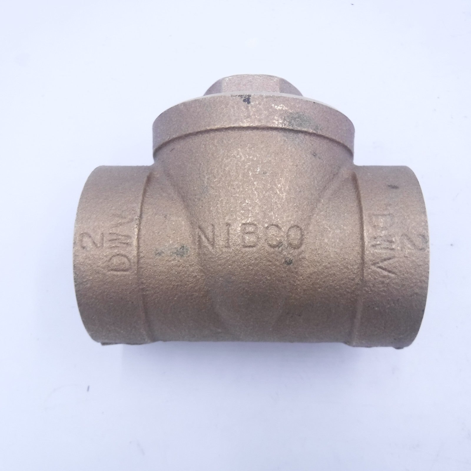 Nibco 2" Cup Bronze DWV Plug Test Tee 623 PSI 200°F 8142
