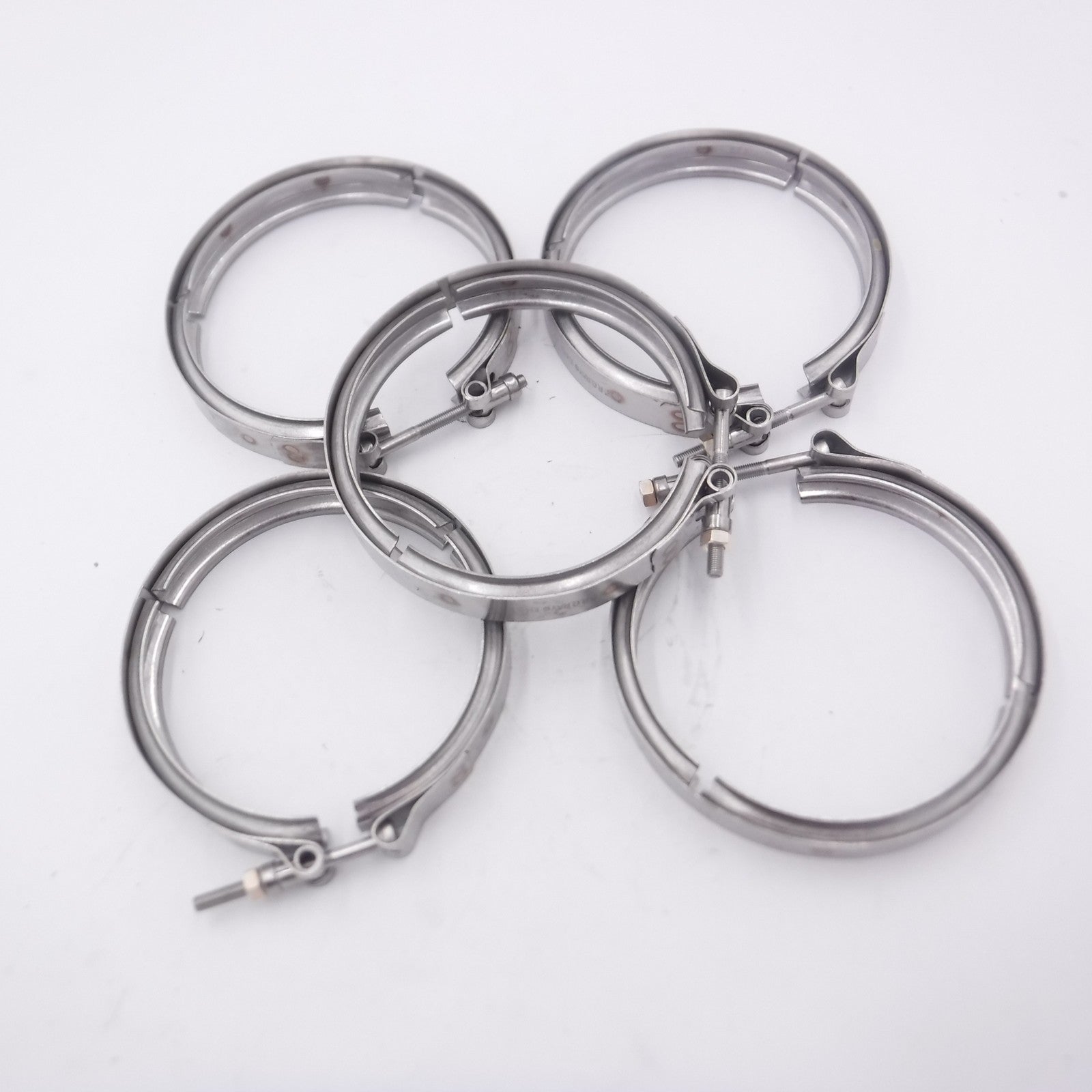 5 Pack R.G. Ray 5" Nominal Heavy Duty V-Band Clamp 10483