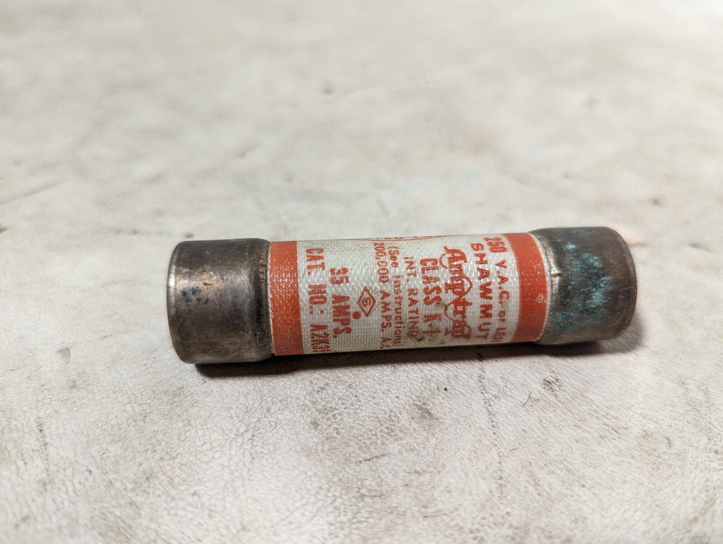 Shawmut A2K35 fuse, 35A, 250VAC or less