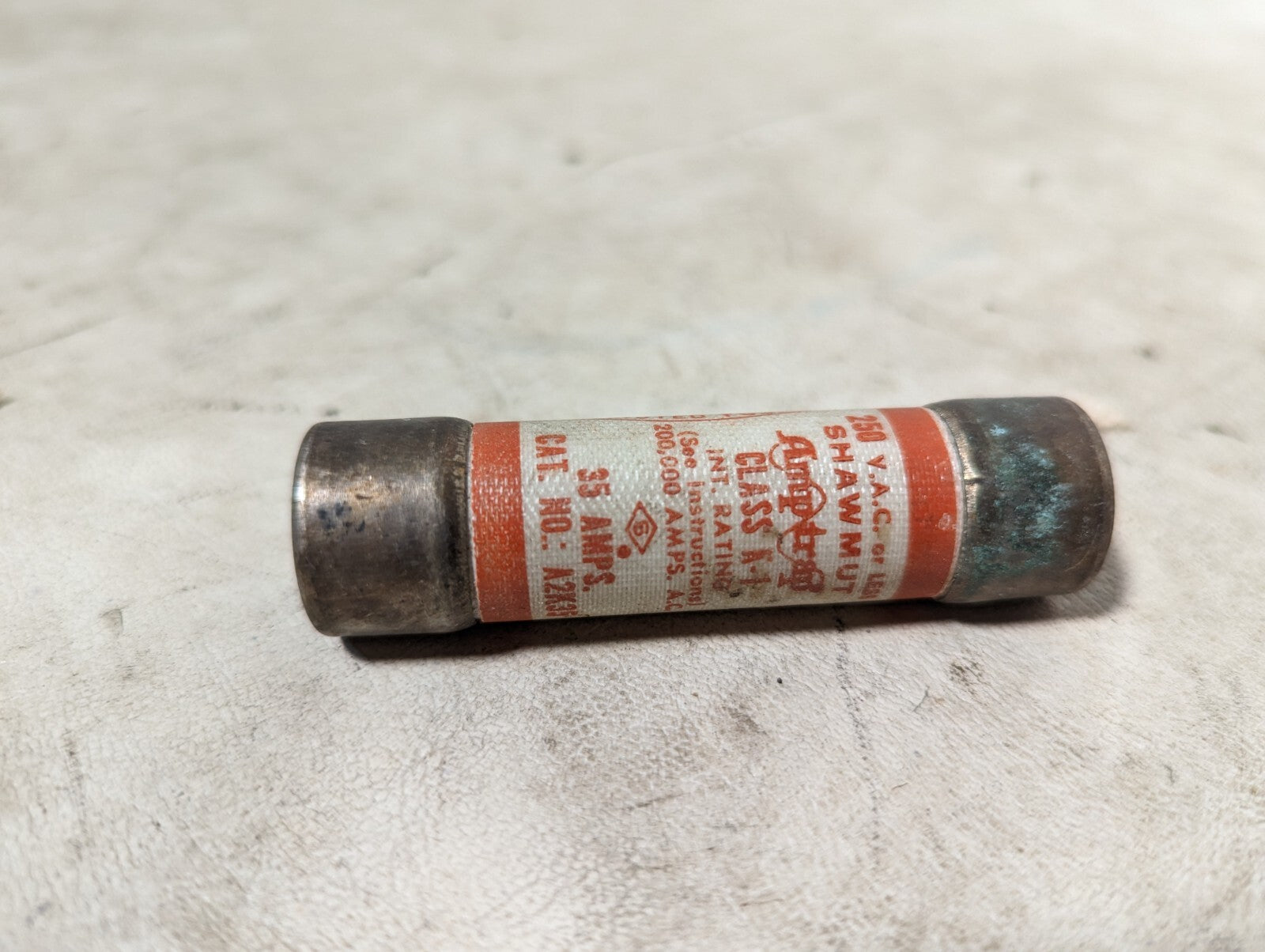 Shawmut A2K35 fuse, 35A, 250VAC or less