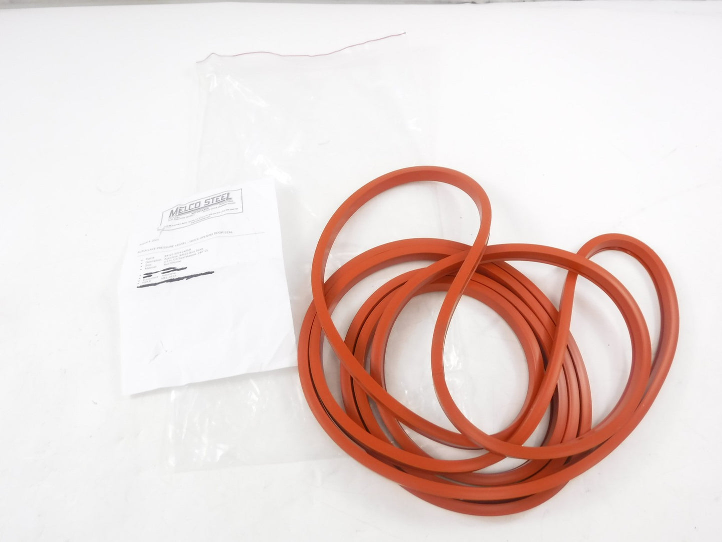 Melco Steel 0.5"Depth x 249"L Autoclave Pressure Vessel Quick Opening Door Seal