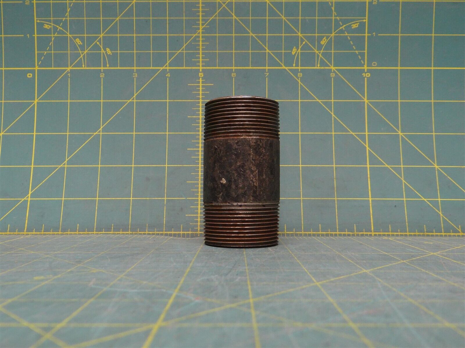 1 3/4" x 3 1/2" Pipe Fitting Nipple Male NPT Steel Tapered Thread Shcedule 80 