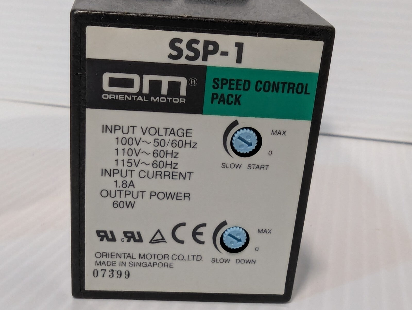 Oriental Motor SSP-1 Motor Speed Control Pack+Returns