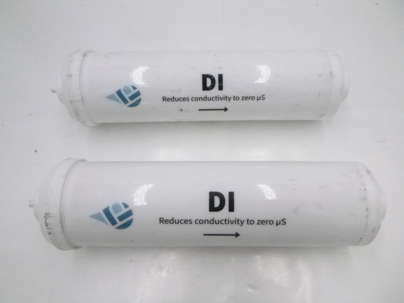 2 Pack DI Water Filter Reduces Conductivity to Zero uS 10-3/4"L x 3"W
