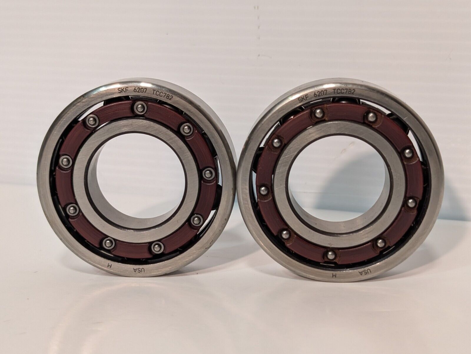 Lot of 2 SKF 6207 TCC782 Ball Bearing, 35mm x 72mm x 17mm, 6207-TC-C782