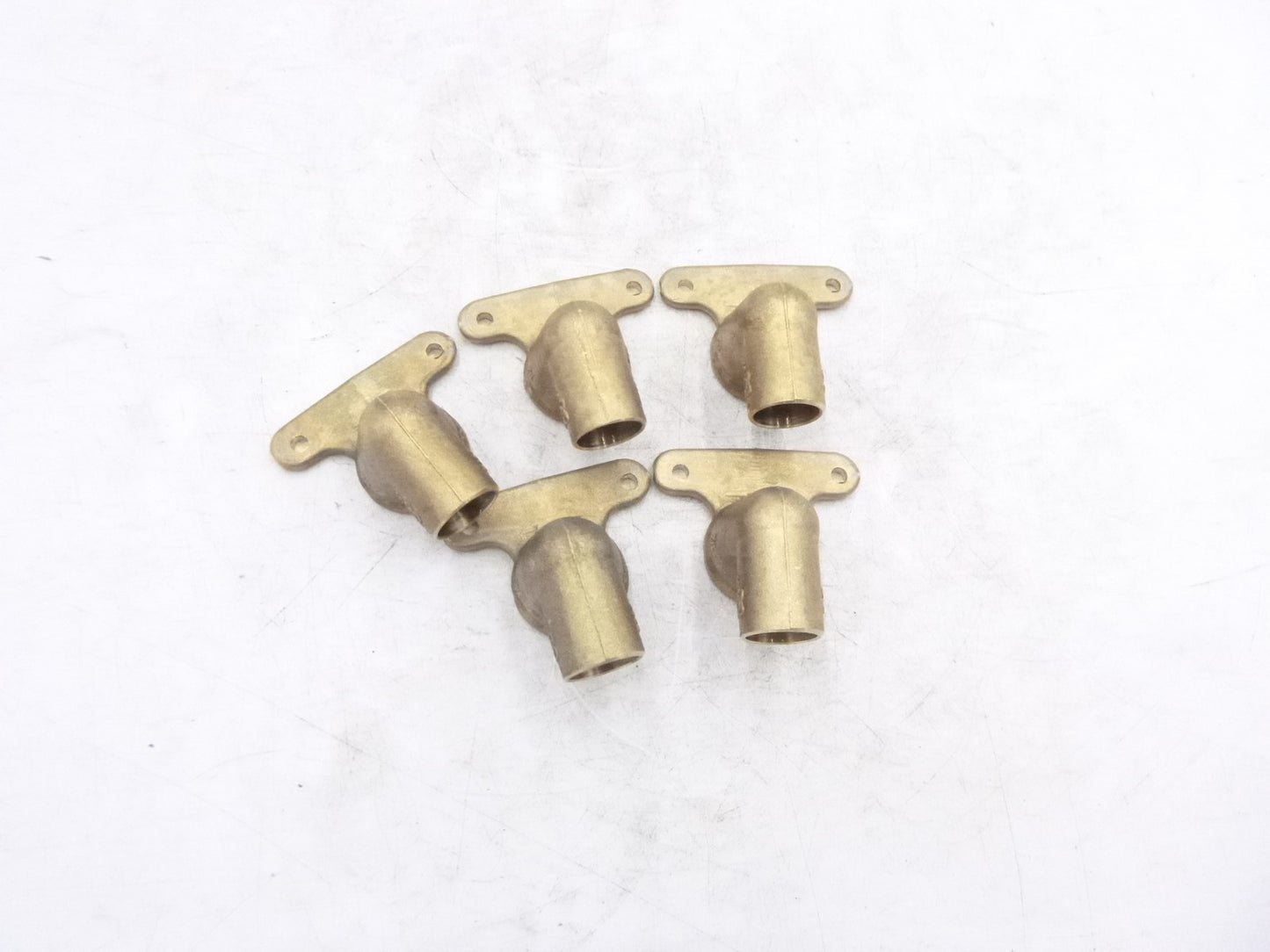 5 Pack Everbilt 1/2" Bronze 90° Cup x FIP High Set Drop Elbow Fitting