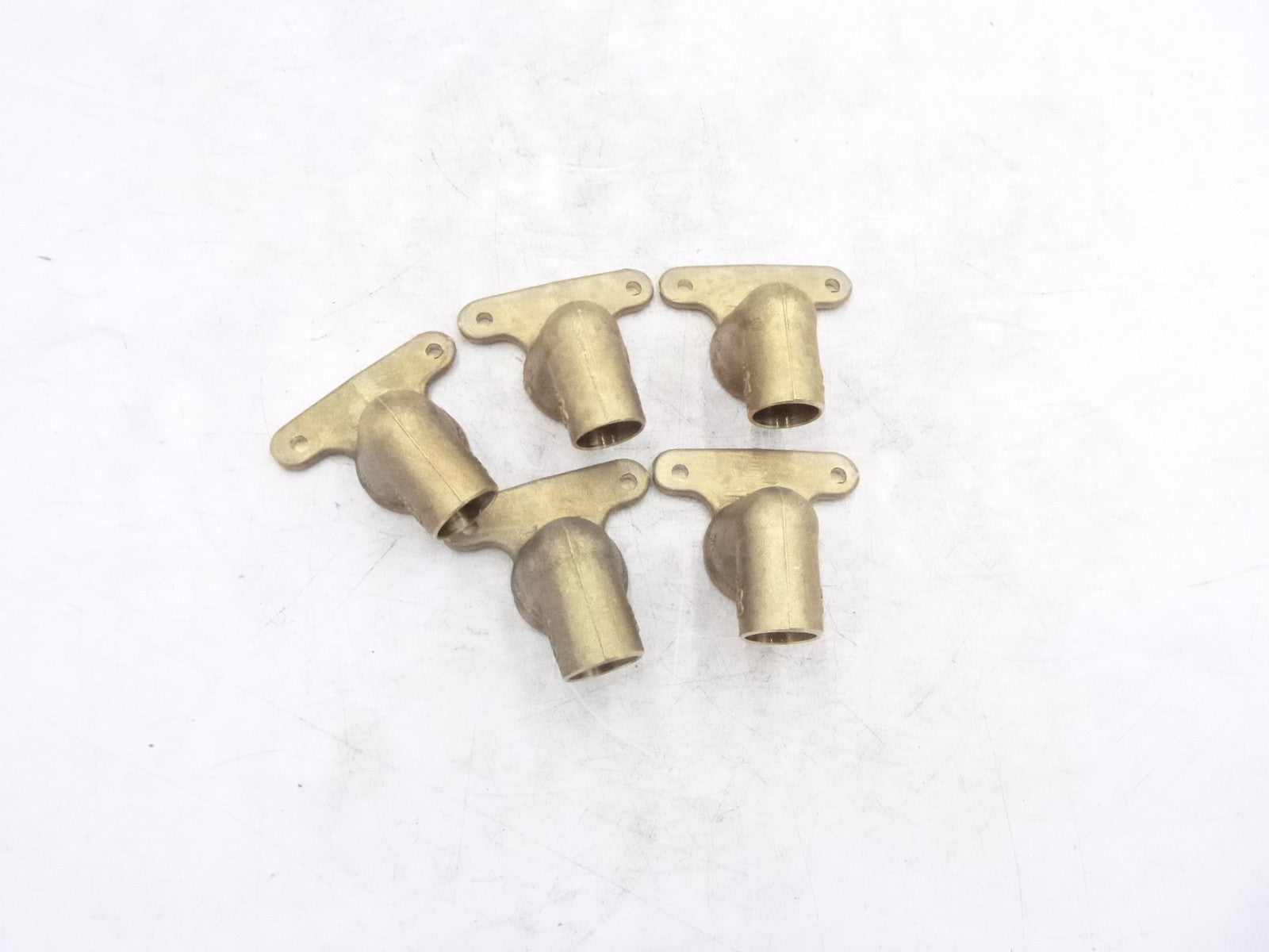 5 Pack Everbilt 1/2" Bronze 90° Cup x FIP High Set Drop Elbow Fitting