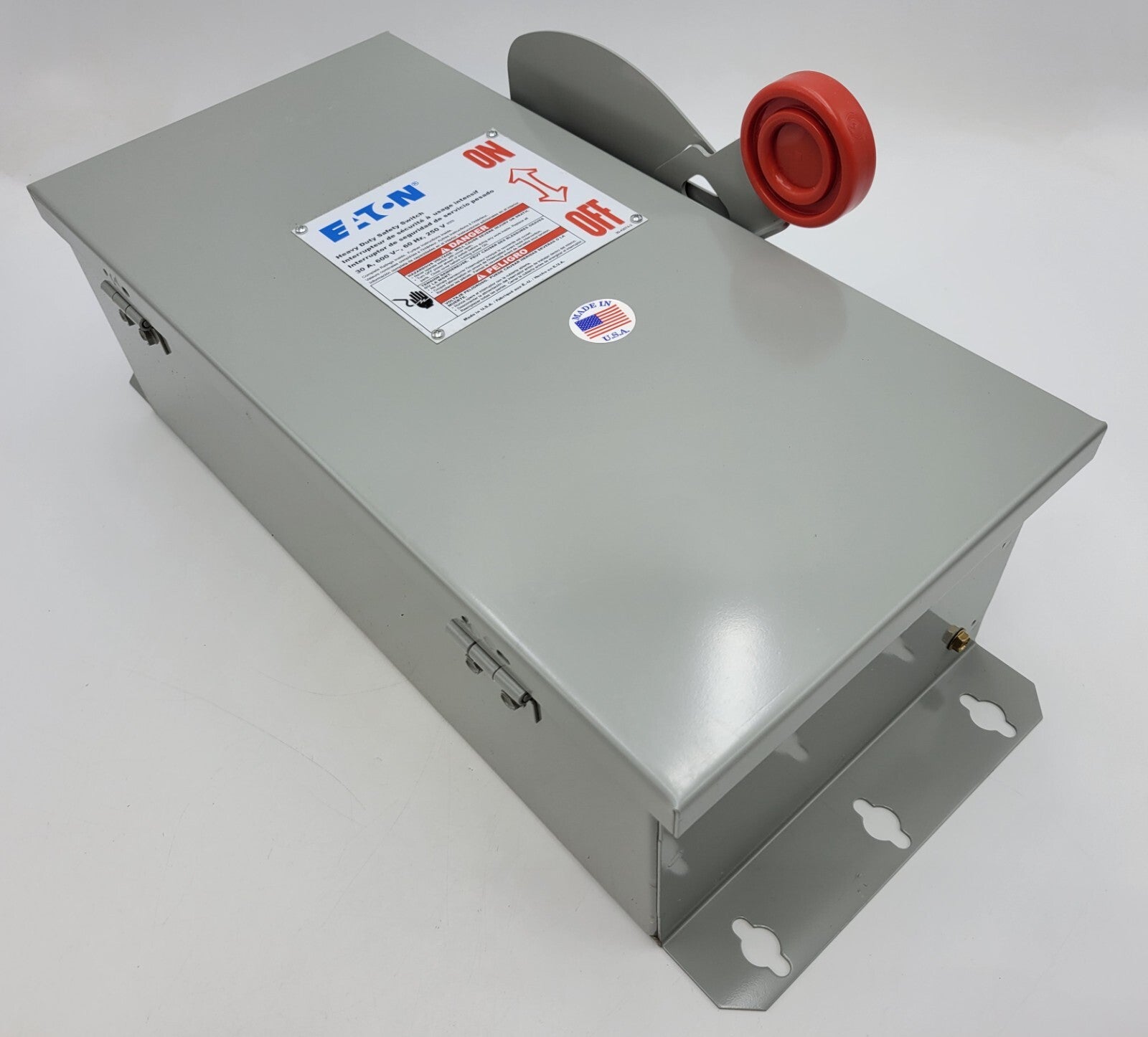 Eaton DH361NDK Fusible Safety Disconnect Switch 30A 600VAC 3P 3PH 4 Wire NEMA 12