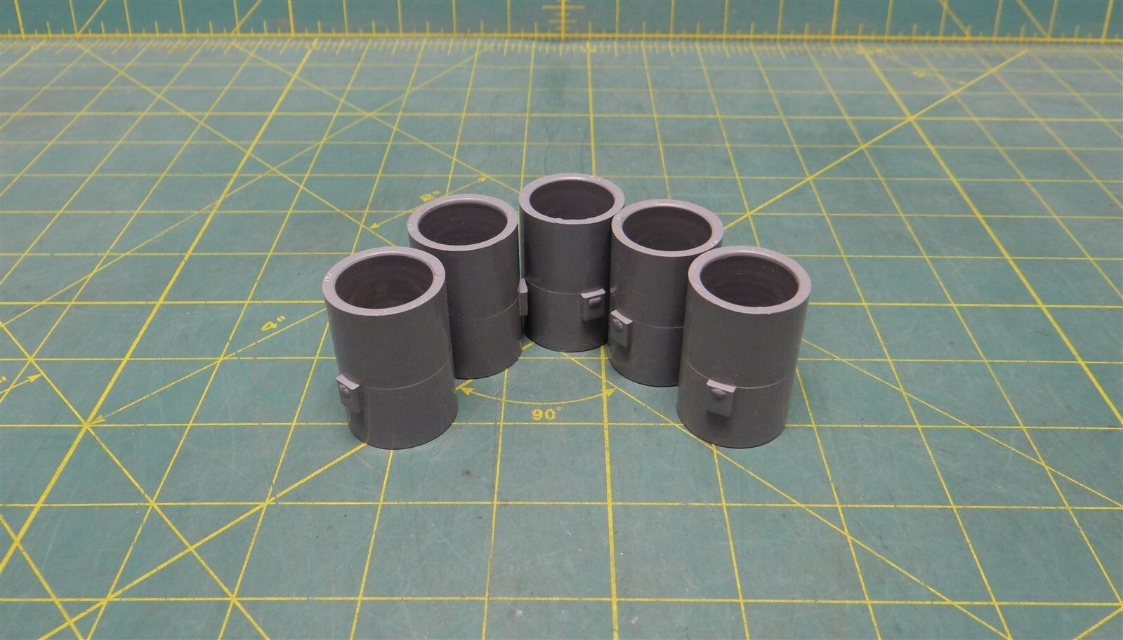 (5) 1/2" Gray PVC Conduit Couplings CertainTeed Brand