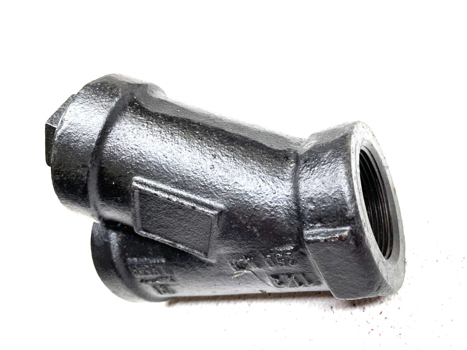 Cast Iron Y Strainer 1-1/2" NPT / 250 Psi SWP / 20-Mesh Screen / 3/4" Blow-off