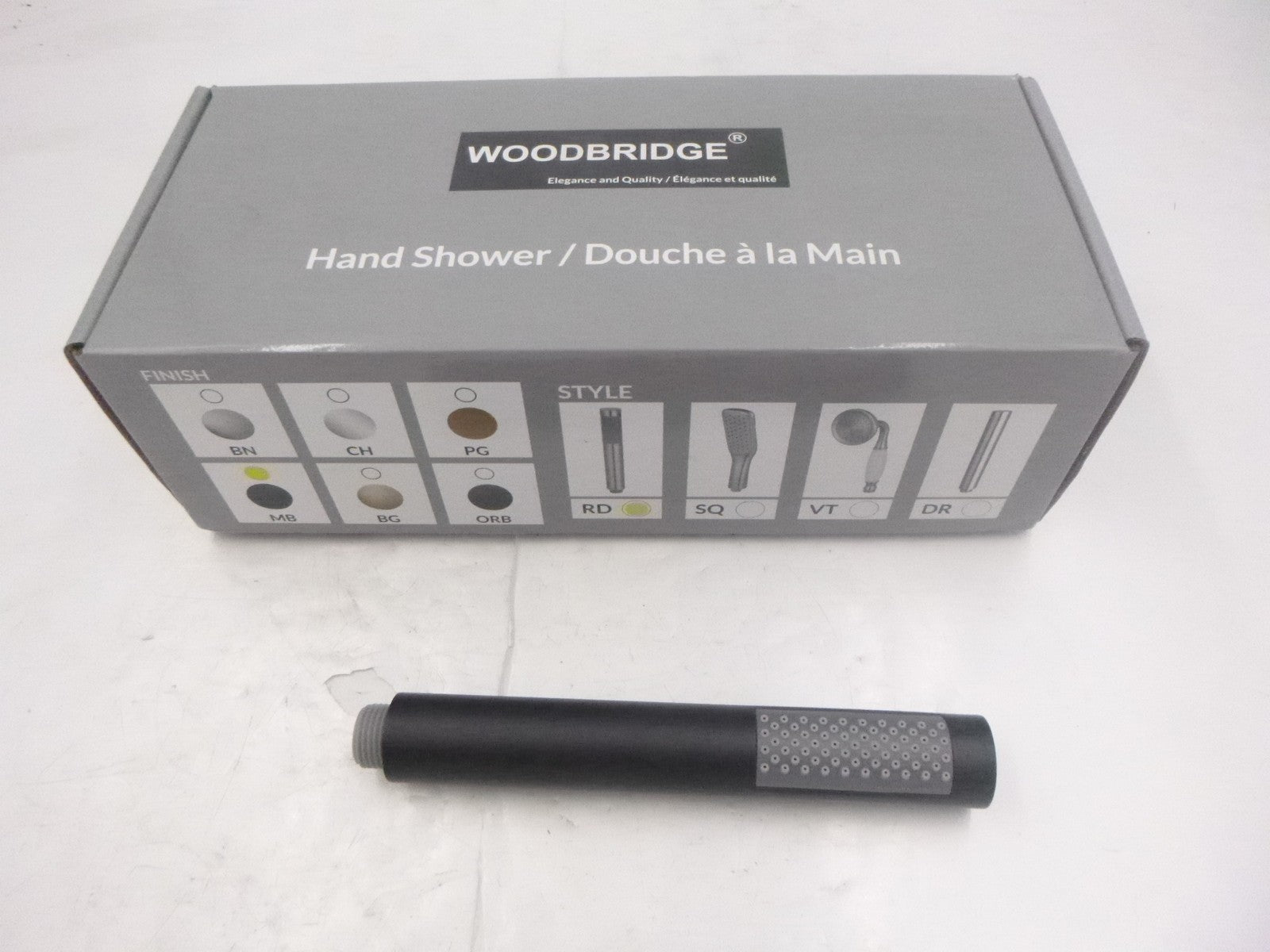Woodbridge Single Handle Tub Filler Hand Shower F0006MBDR Matte Black