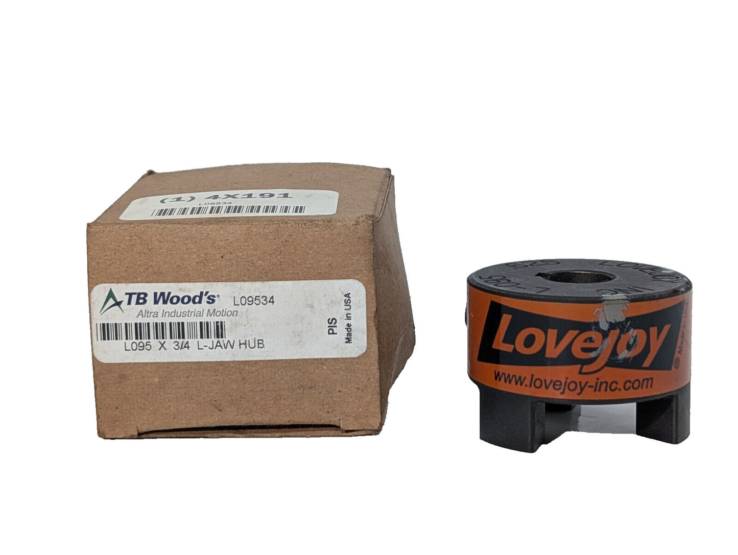 Lovejoy L-095 L-Jaw Industrial Automation Coupling Hub 5/8, .625, Made in USA