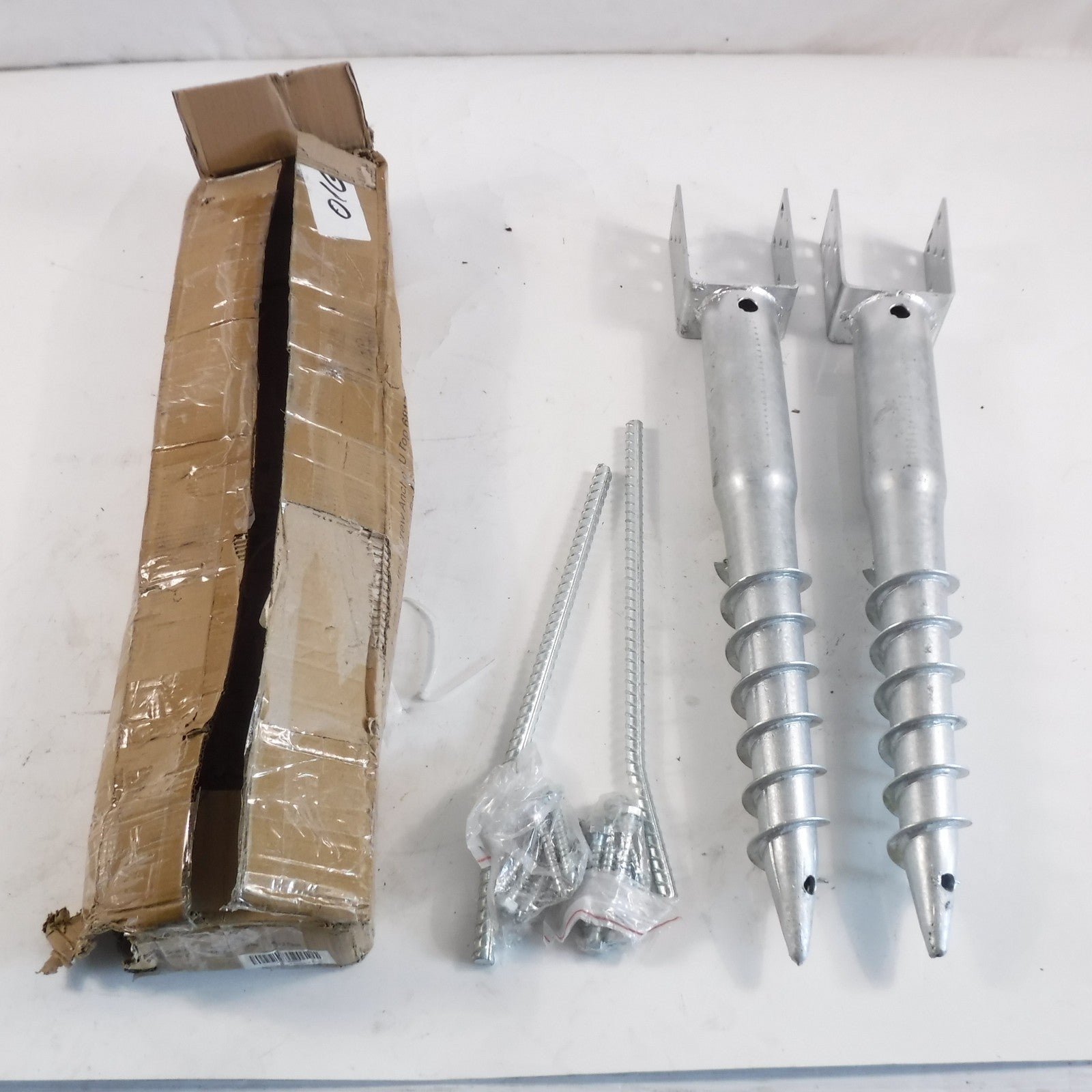 2 Pack Ashman Ground Screw 27" Screw In Post Stake For Standard 4x4 Posts