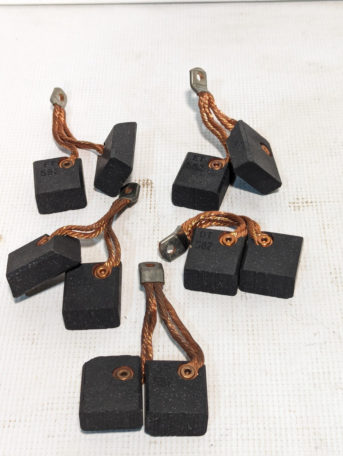 Lot of 5 DT/ET 582 Dual Carbon Brushes