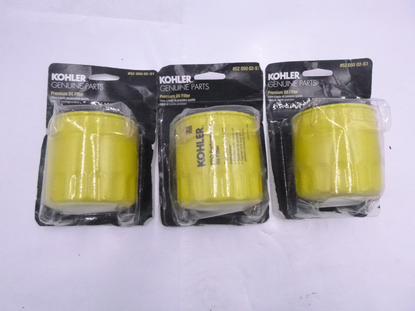 3 Pack Kohler Commercial Engine Oil Filter 52 050 02-S1