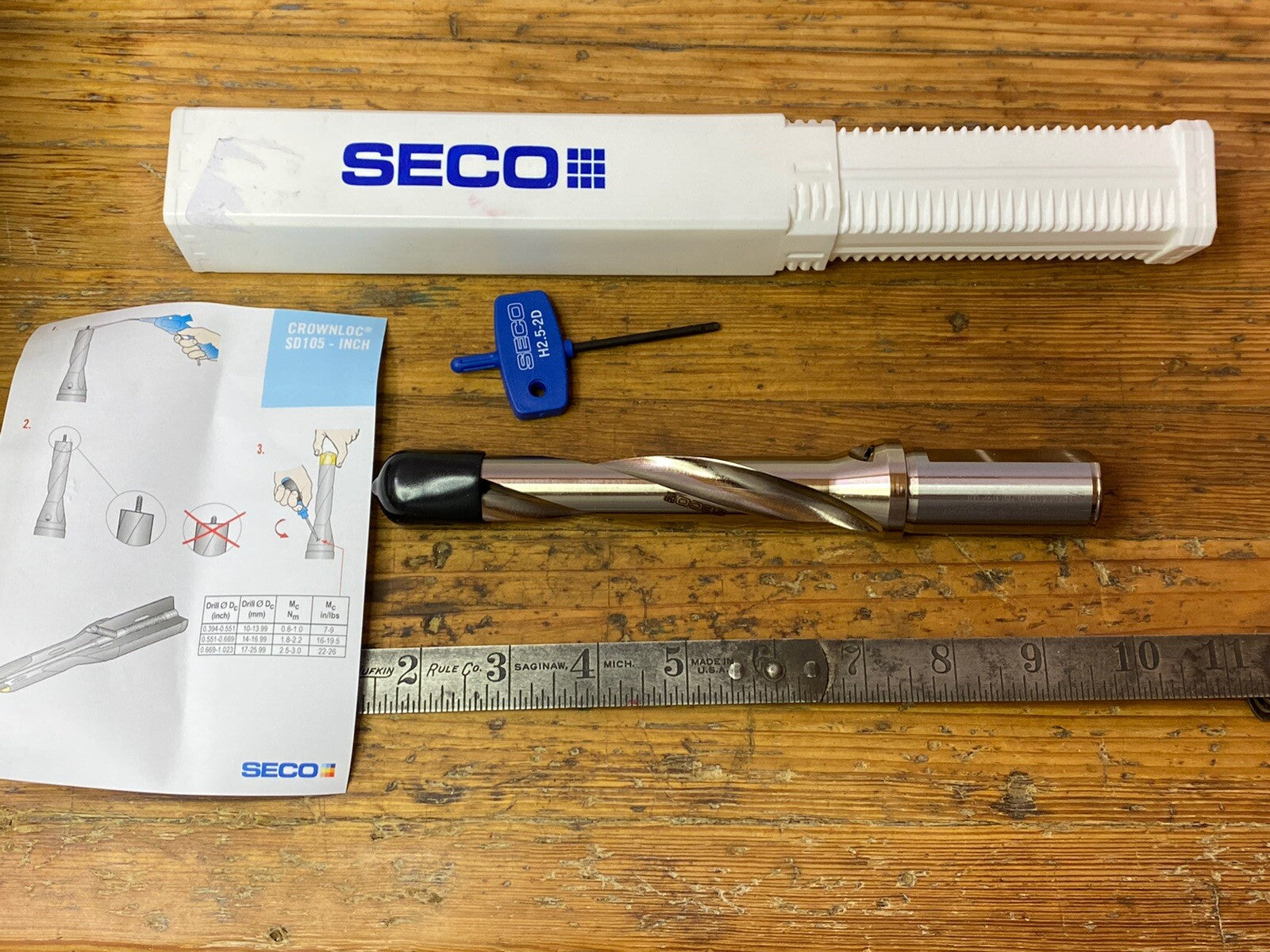 SECO SD105-20.00/21.99-125-1000R7 (0.787" - 0.866") Drill 5xD Crownloc 1” Shank