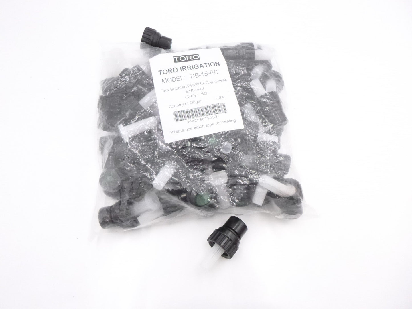 50 Pack OEM Toro DB-15-PC Drip Bubbler Nozzle Pressure Compensating 15GPH