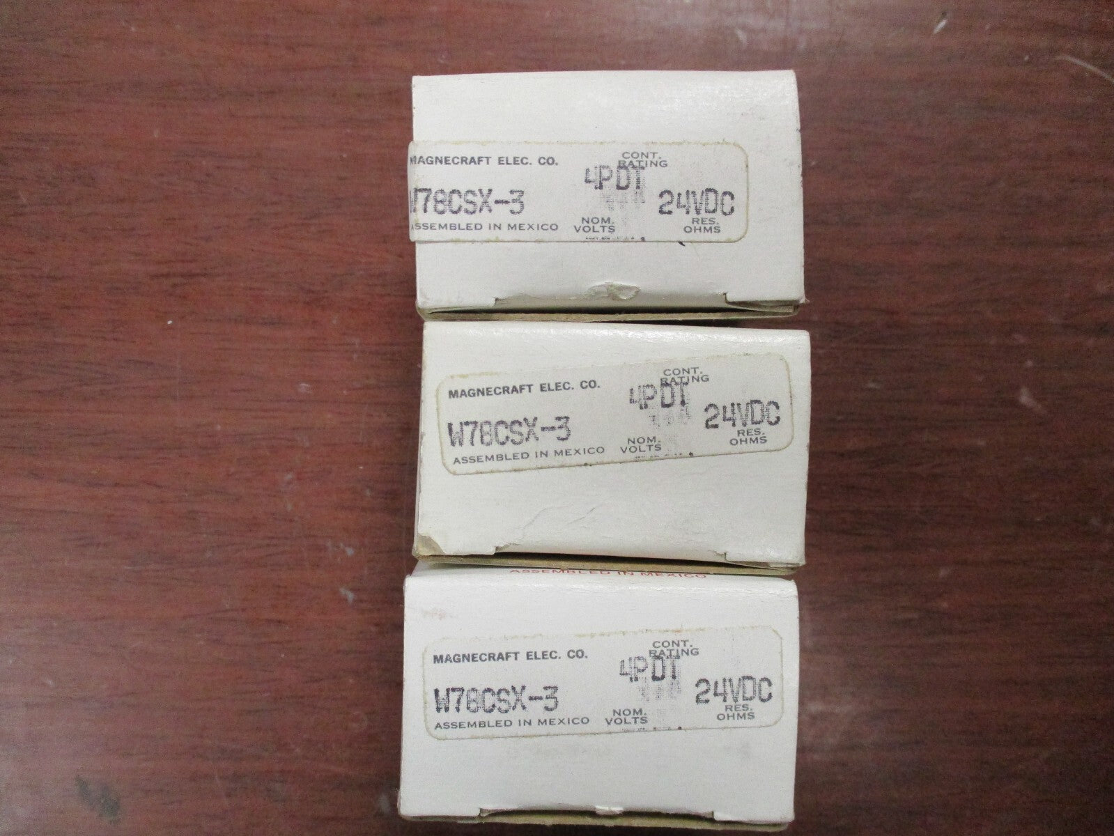 Magnecraft W78CSX-3 4PDT 24VDC Relay Pack of 3 