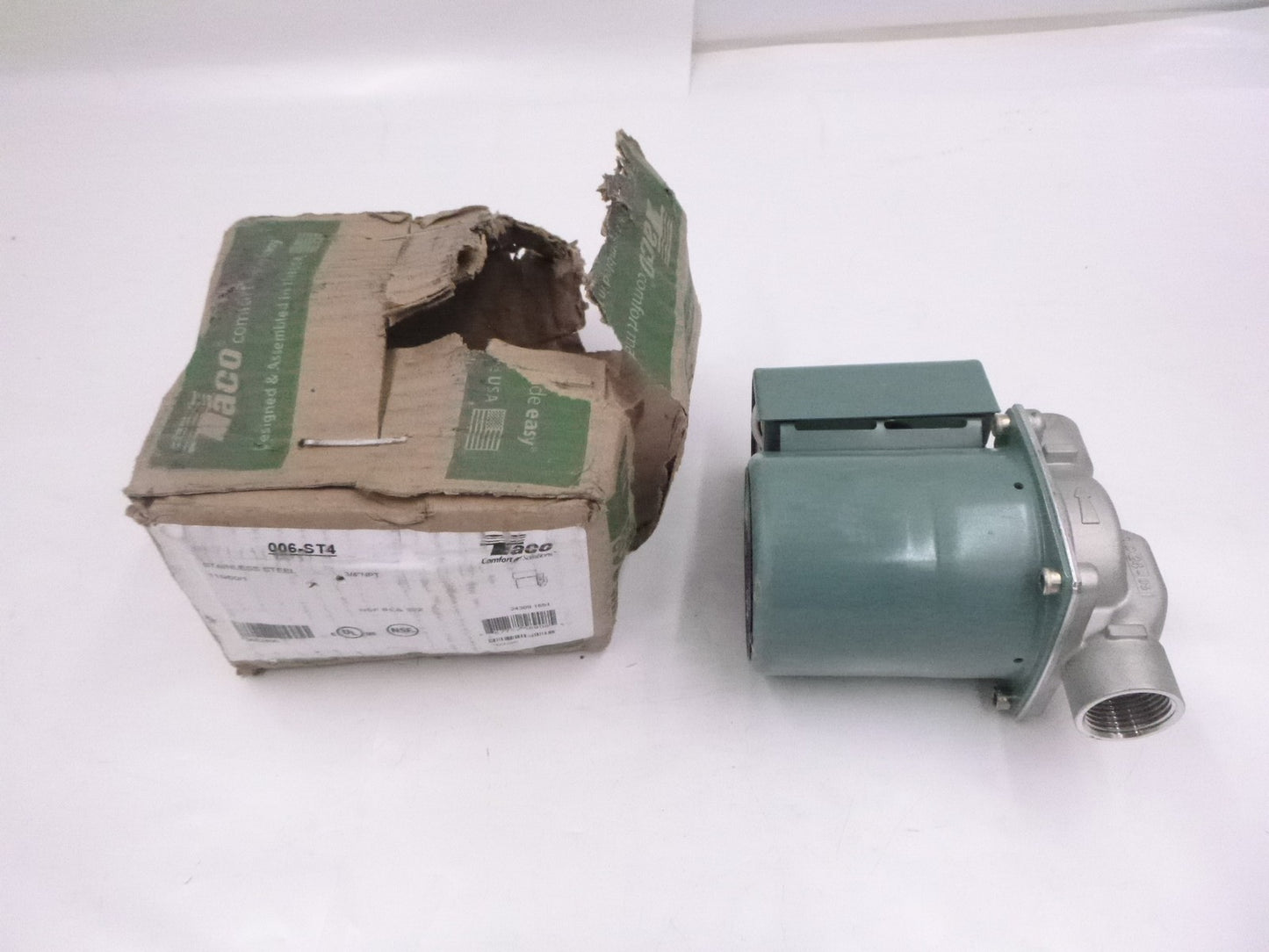 Taco 006-ST4 Stainless Steel Cartridge Circulator Pump 3/4" NPT 1/40HP