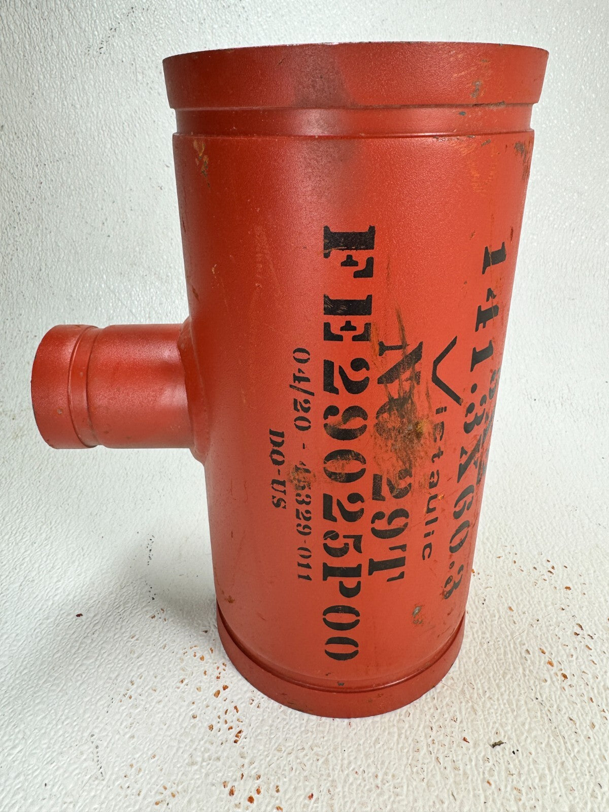 5" x 2" Victaulic Style 29T Reducing Tee Grooved End Pipe Fitting