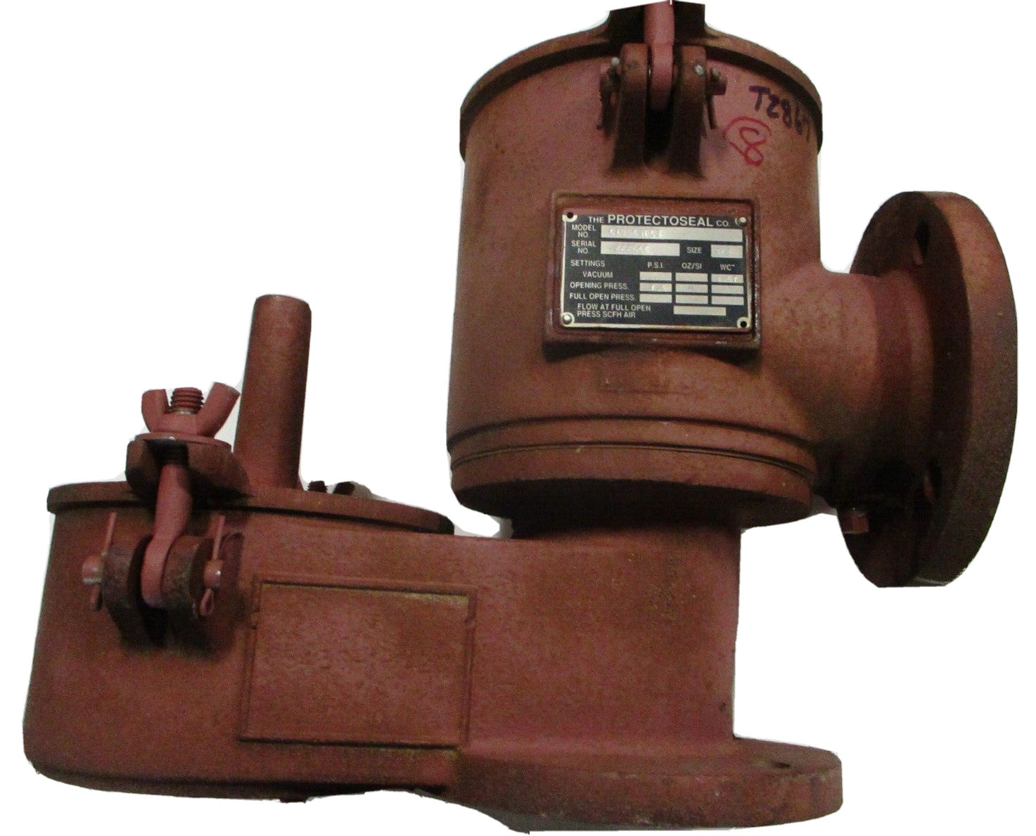 PROTECTO-SEAL Model C19543PC3 Pipe-Away Pressure & Vacuum Relief Vent 3" Flanged