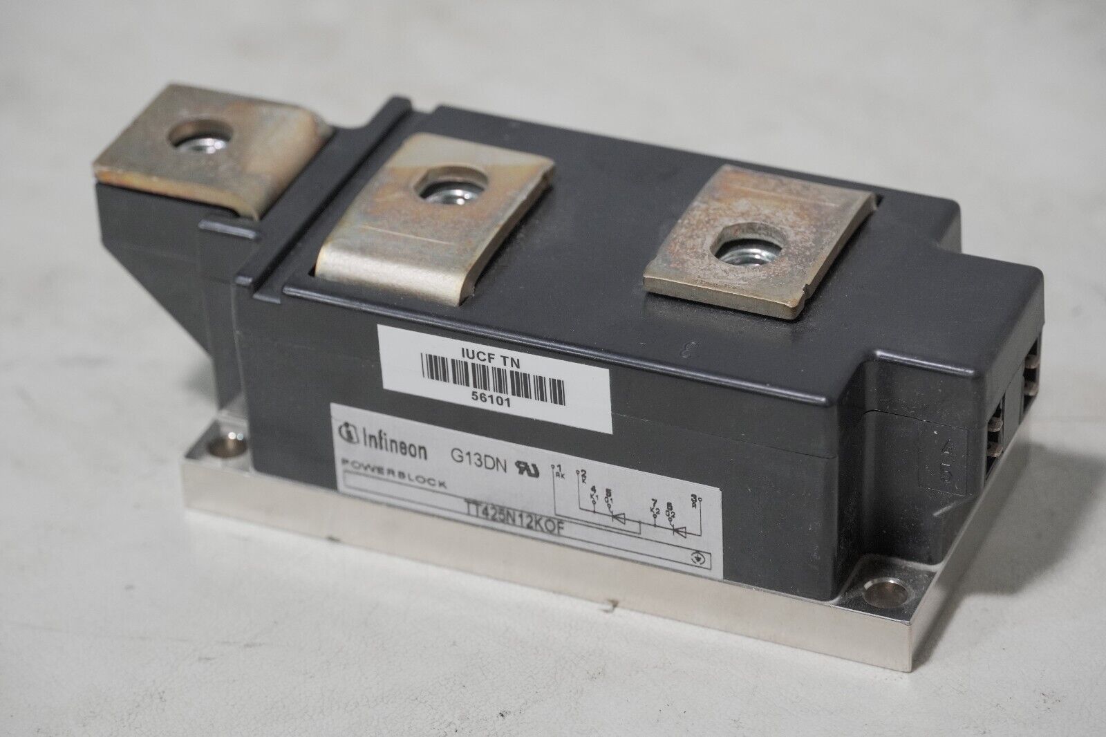 Infineon TT425N12KOF powerblock, 1200VAC, 425A, Thyristor/Thyristor 60 mm Power