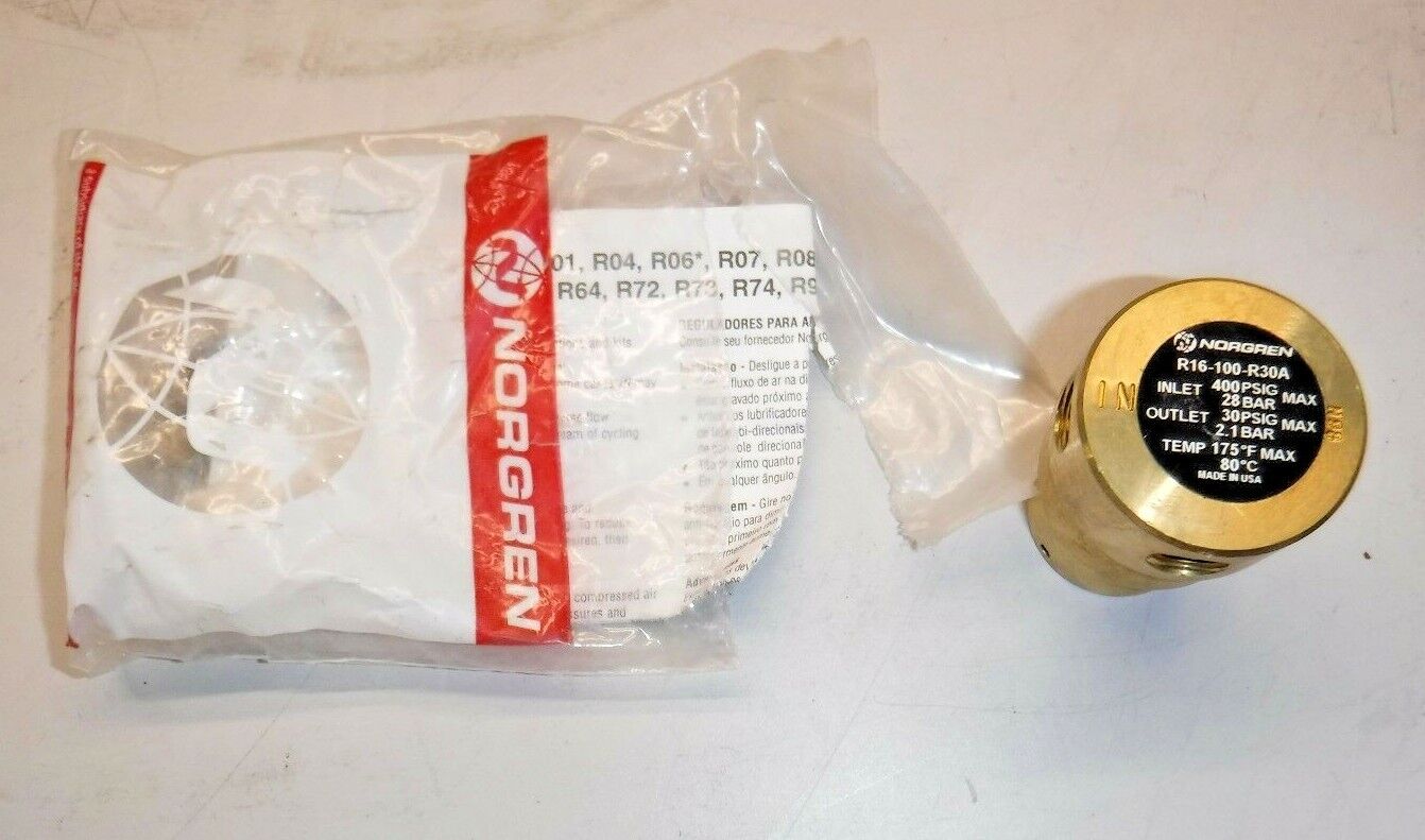 Norgren R16-100-R30A, 86H Air Pressure Regulator "NEW"