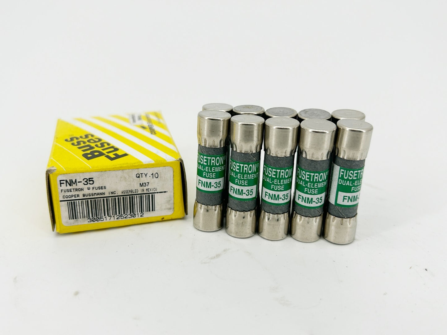 New Box of 10 Bussmann FNM-35 Time Delay Fuse 35A