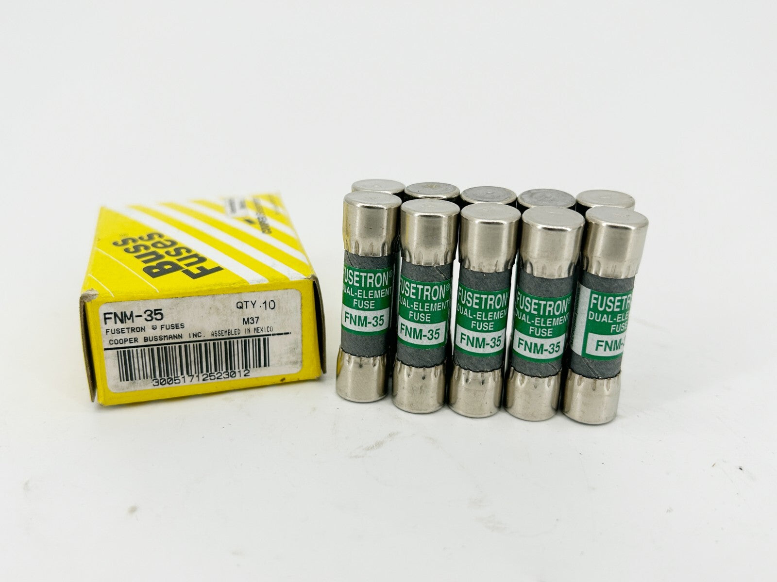 New Box of 10 Bussmann FNM-35 Time Delay Fuse 35A