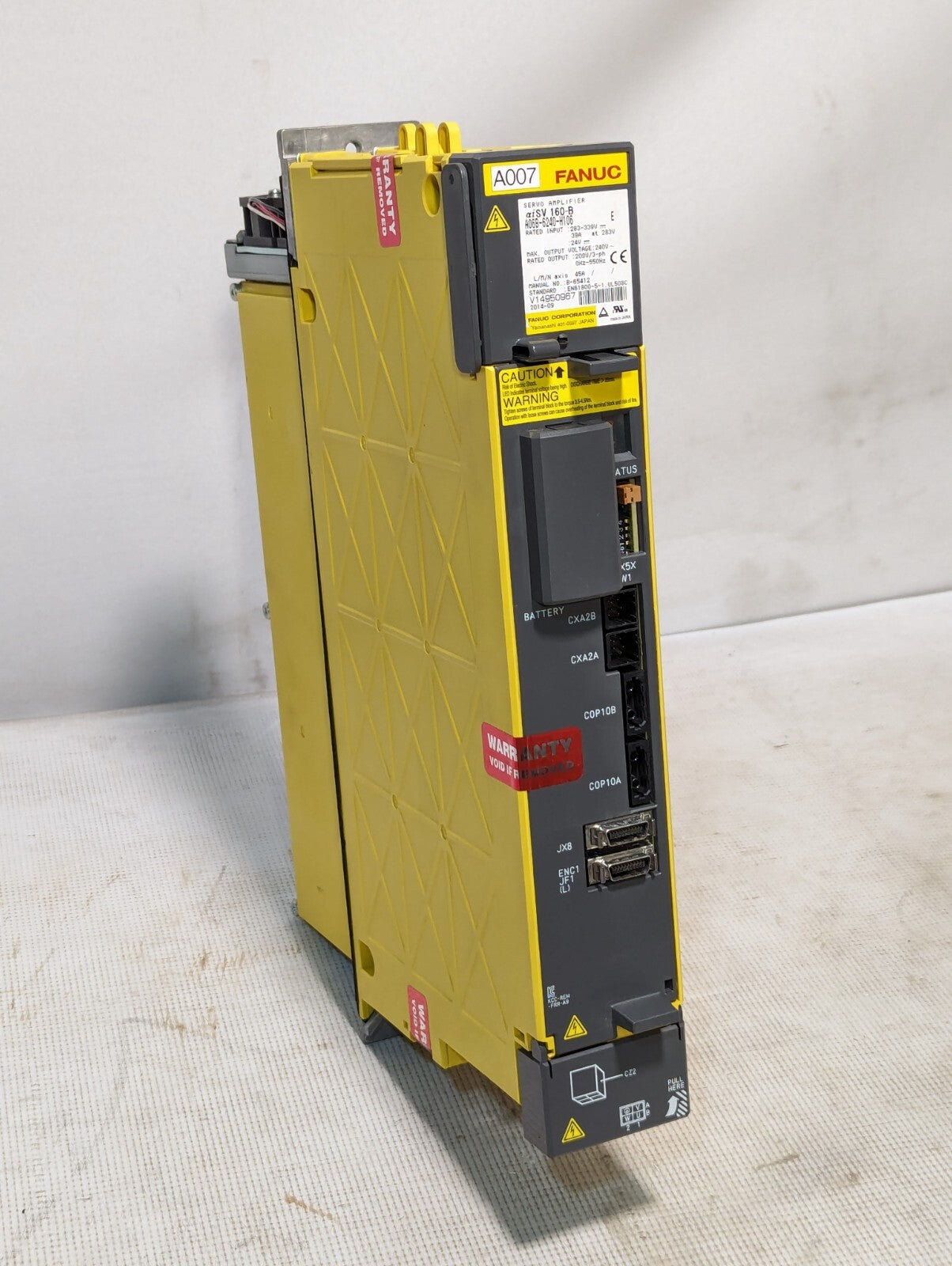 Fanuc A06B-6240-H106 Servo Amplifier, 283-339VDC input, 200V, 3-ph output, 45A L