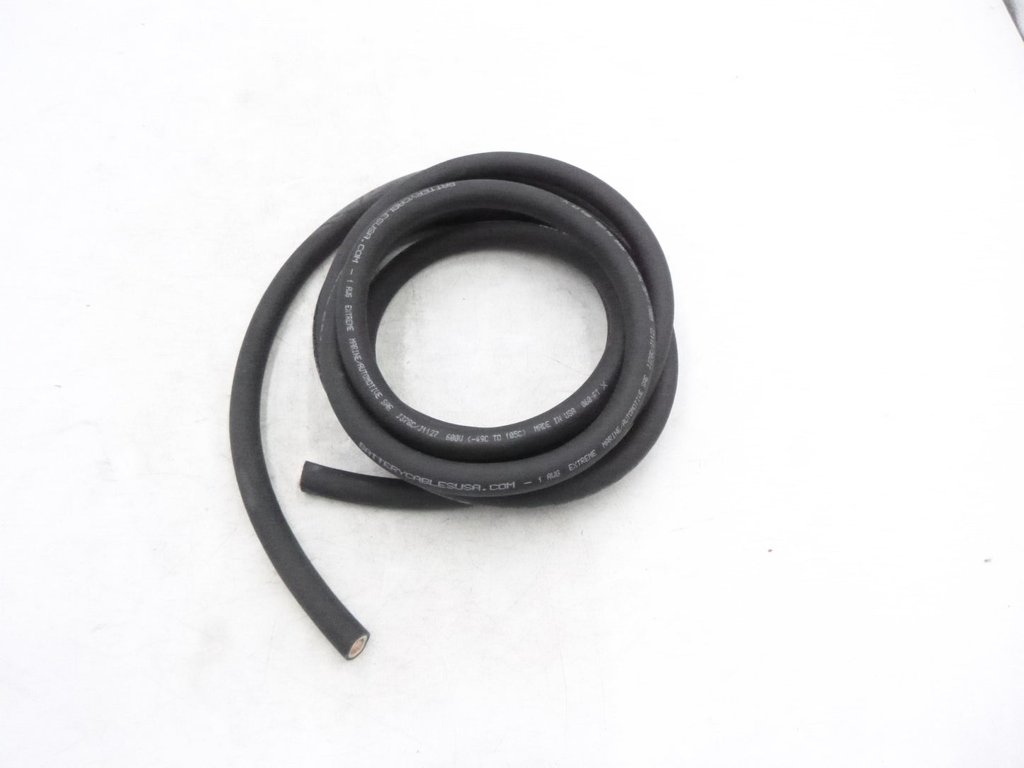 10' BatteryCablesUSA.Com Long 1AWG Extreme Marine/Auto Battery Cable