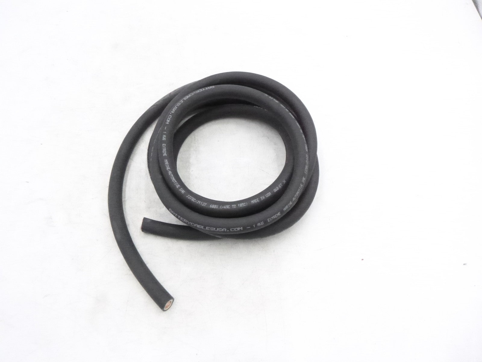 10' BatteryCablesUSA.Com Long 1AWG Extreme Marine/Auto Battery Cable