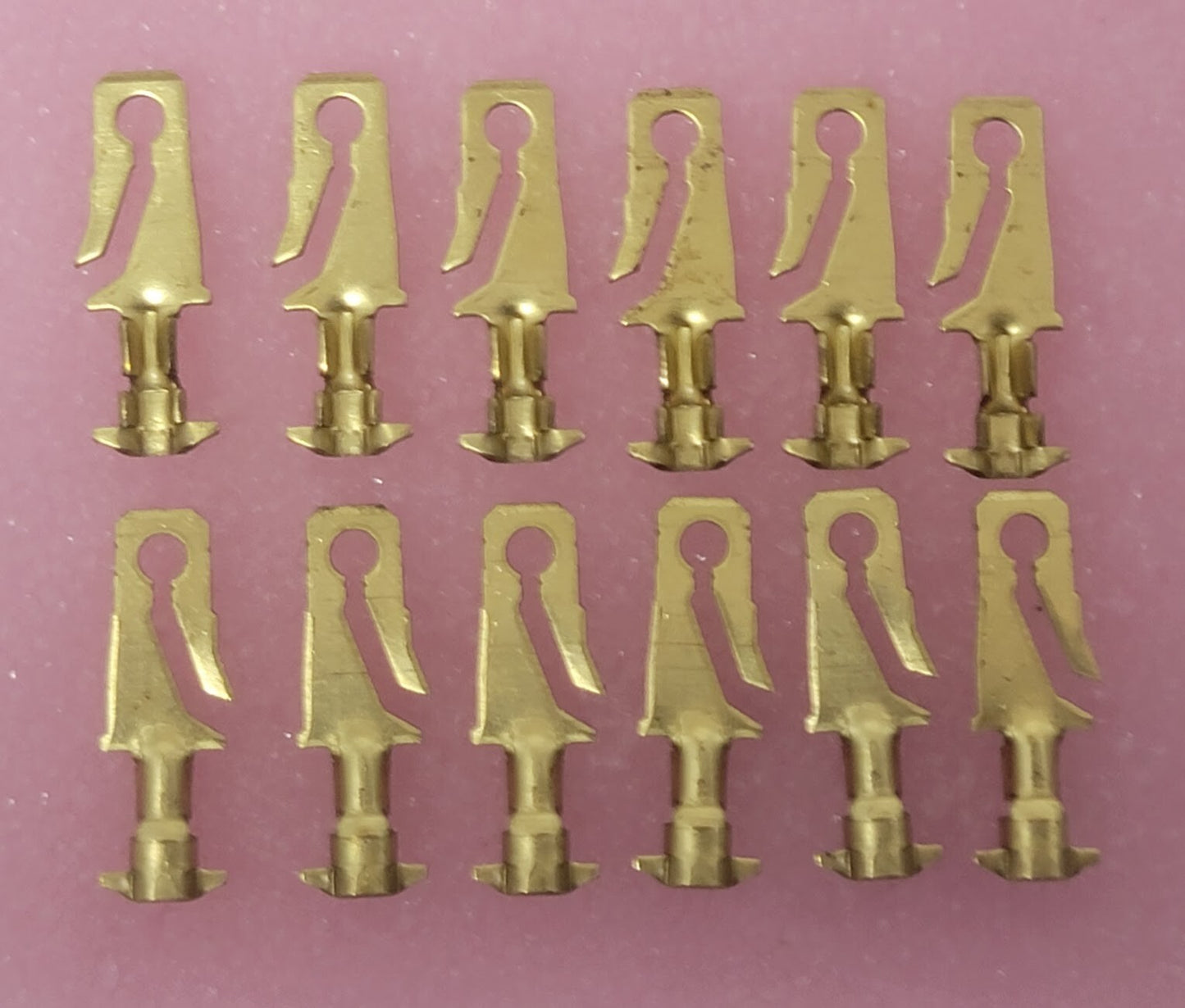 Lot of 12 -  Pioneer - 2962989-L - Brass Terminal M 56 Series Long Connector