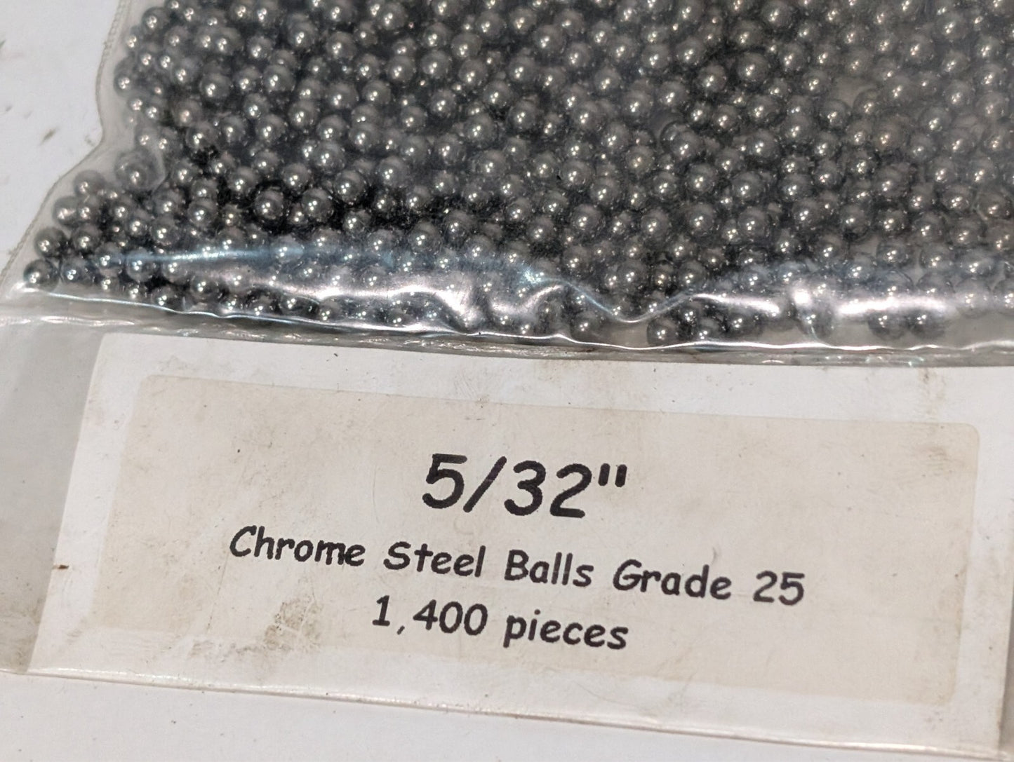 (1,400) 5/32" Chrome Steel Balls Grade 25