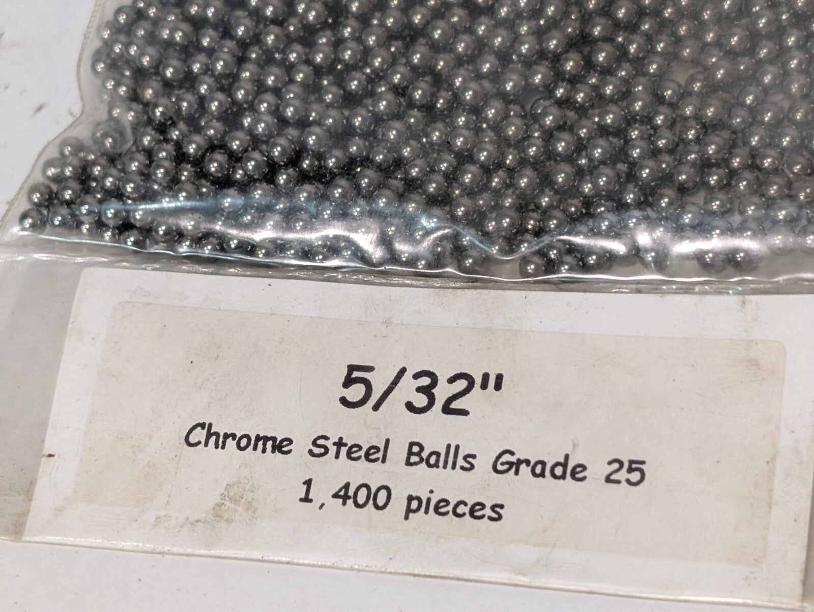 (1,400) 5/32" Chrome Steel Balls Grade 25