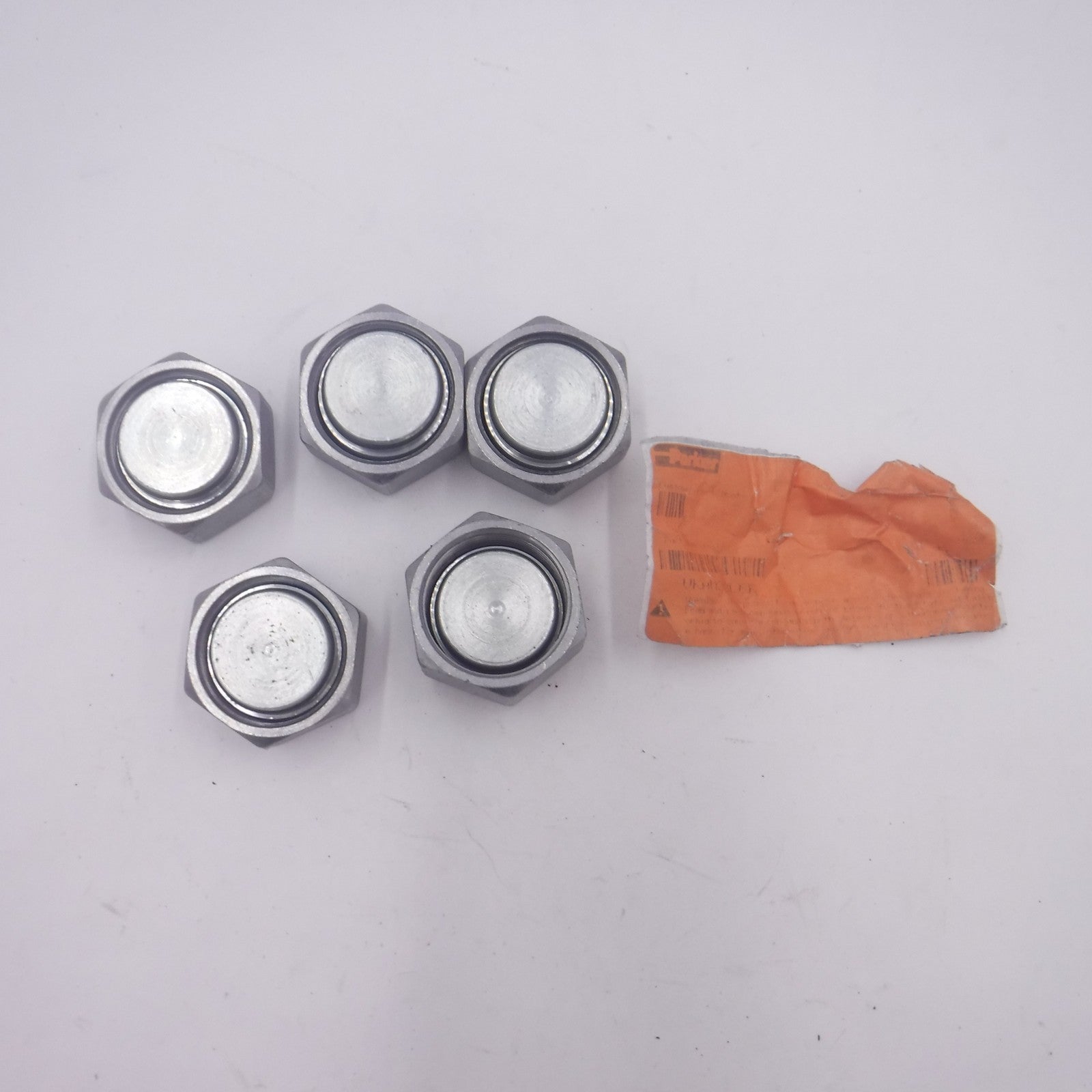 5 Pack Parker 28mm Light Steel Blanking Plug W/Nut VKAM28LCF