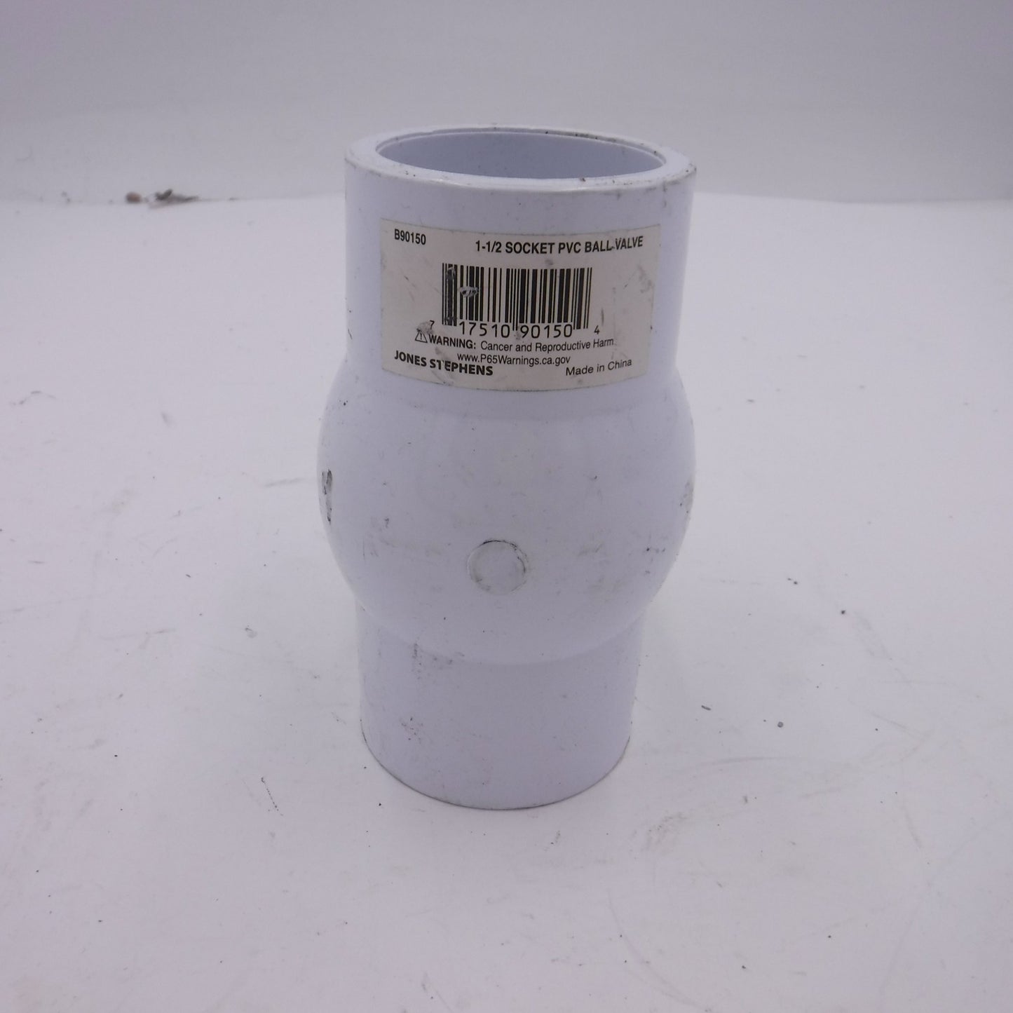 Jones Stephens 1-1/2" 1-Piece SLVT PVC STD Ball Valve B90150 150PSI