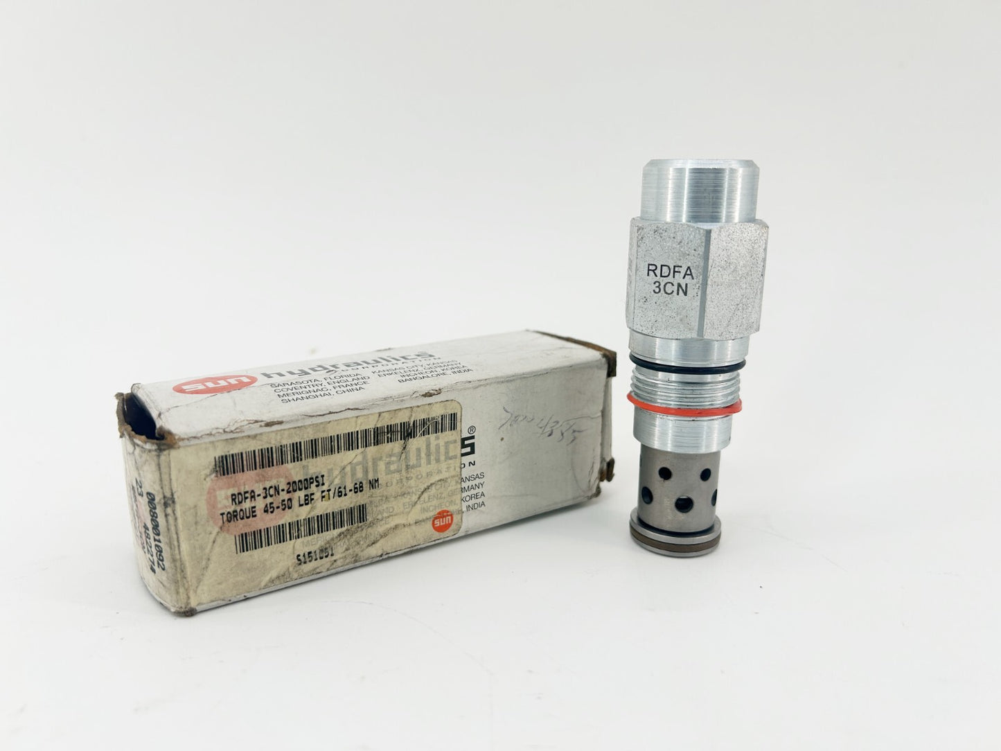New Sun Hydraulics RDFA3CN Non Adjustable Direct Acting Relief Valve