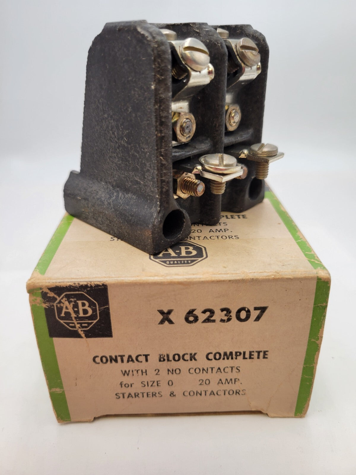Allen-Bradley X-62307 Contact Block 20A 2NO for NEMA Size 0 Contactor & Starter