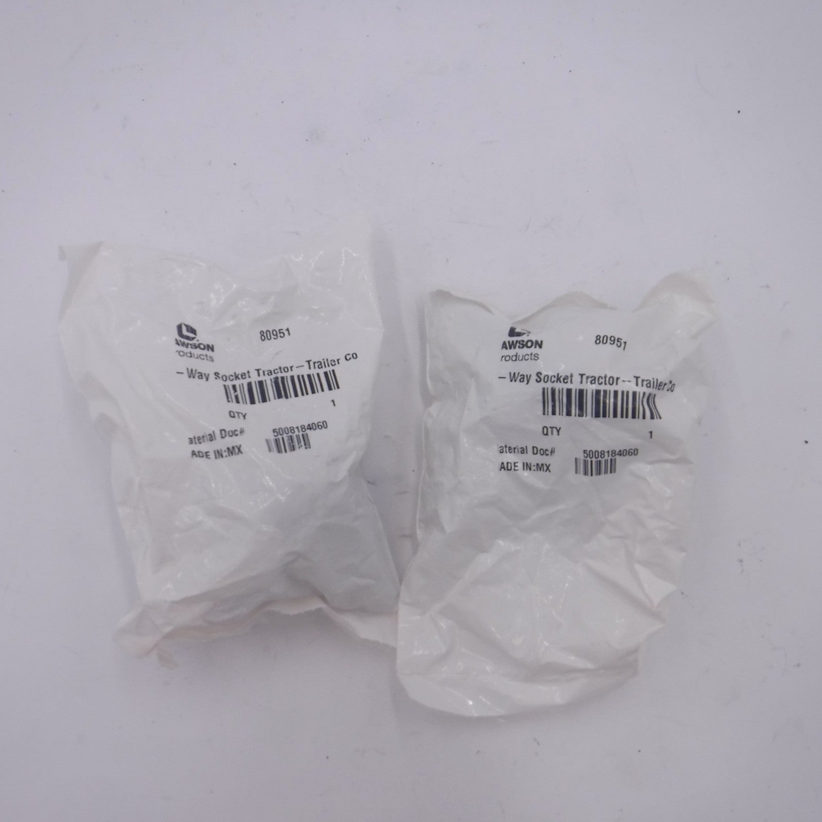 2 Pack Lawson 4-Way Connector Sockets 80951 12-24V 35A