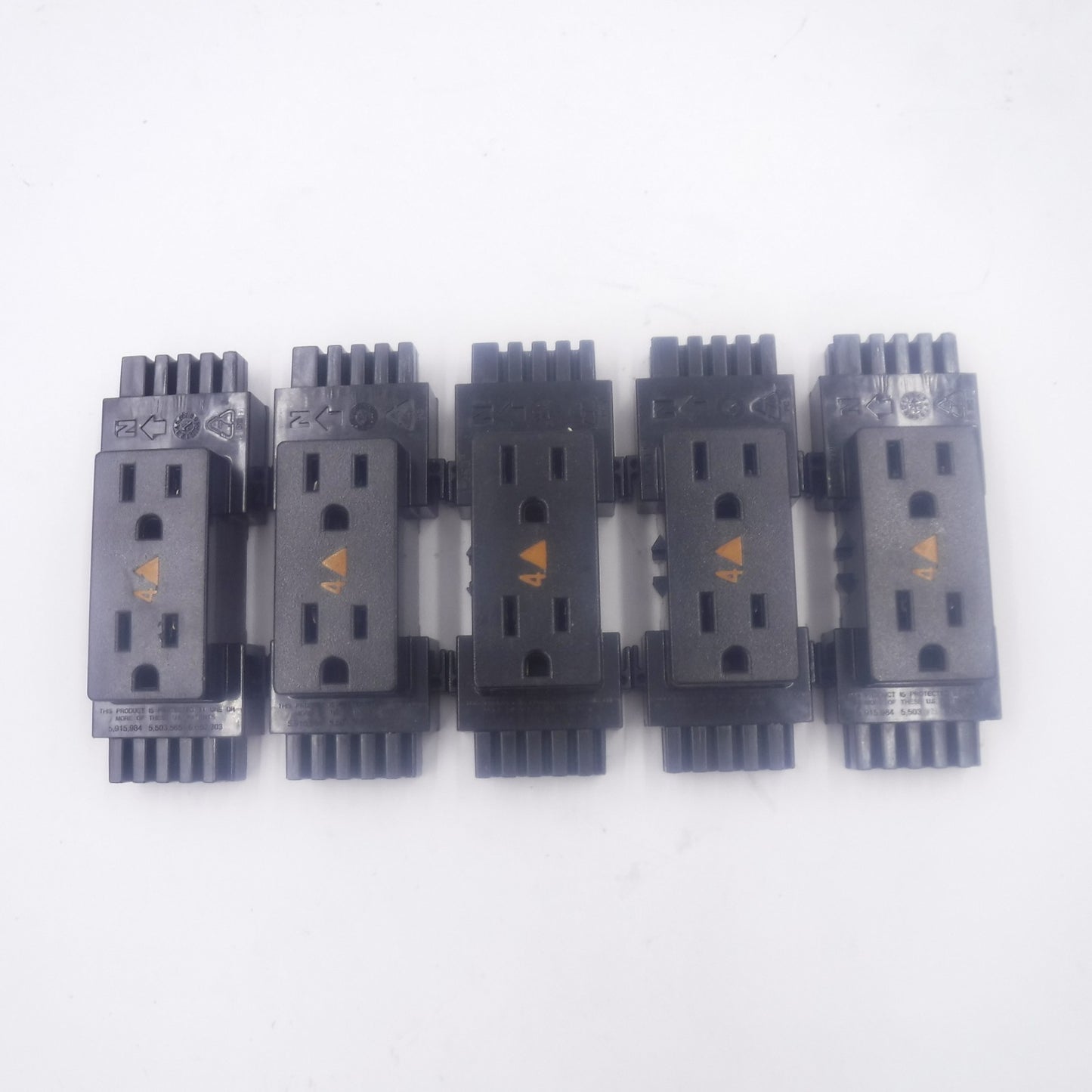 Lot of 5 DEKKO Duplex Receptacles #4 280530.4002.04 320498 10 Wire Systems