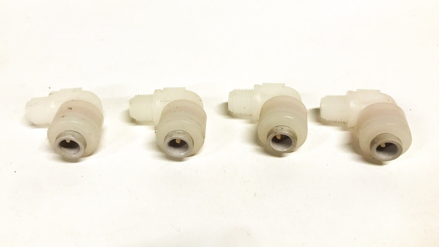 Parker 5/16 x 5/16 Push to Connect Tube Fitting Male Elbow F5ME4 [Lot of 4] NOS