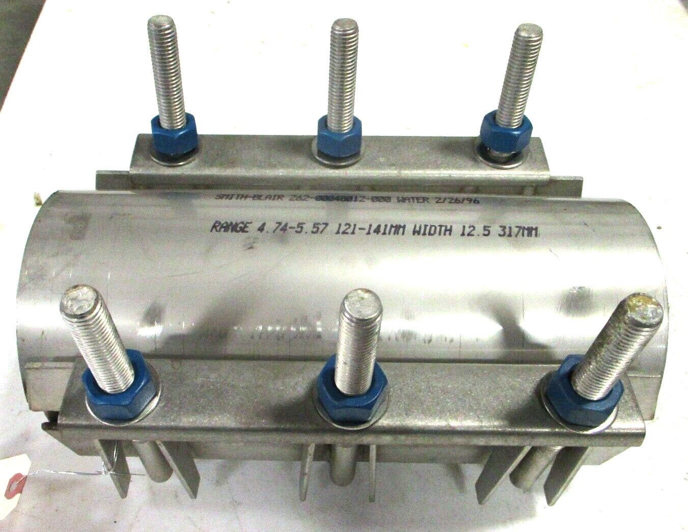 SMITH-BLAIR 262 Full Stainless Pipe Repair Clamp 4" (4.74-5.57 OD) x 12" Long