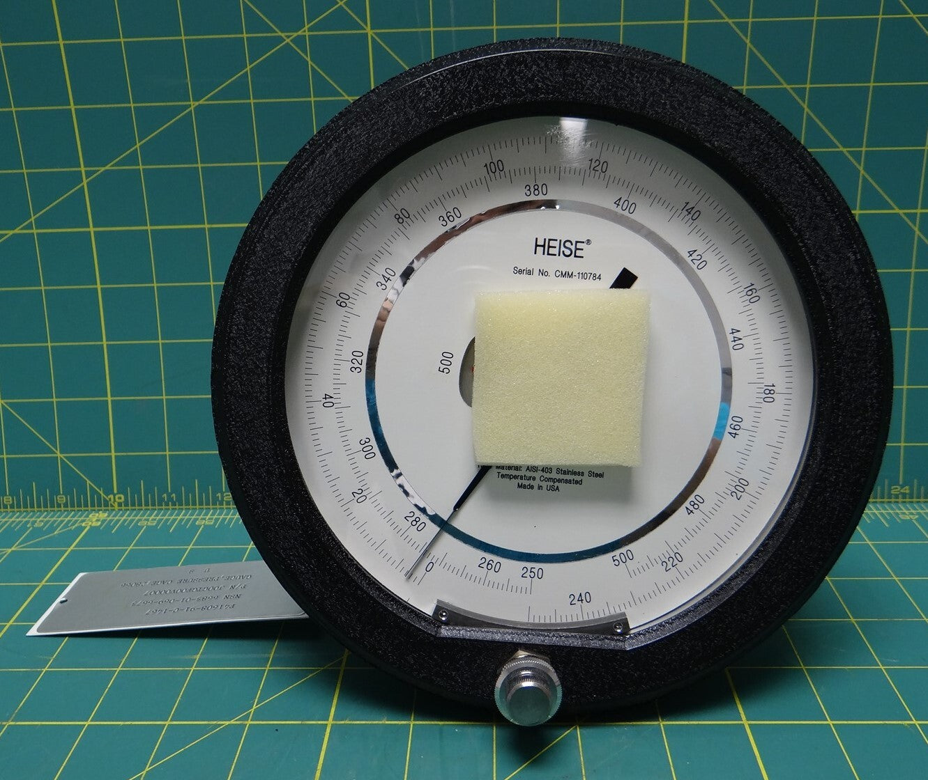 Heise 6-1/2” Pressure Gauge (0-500 PSI), P/N: J00GTGF00V00007, 6685-01-069-6675