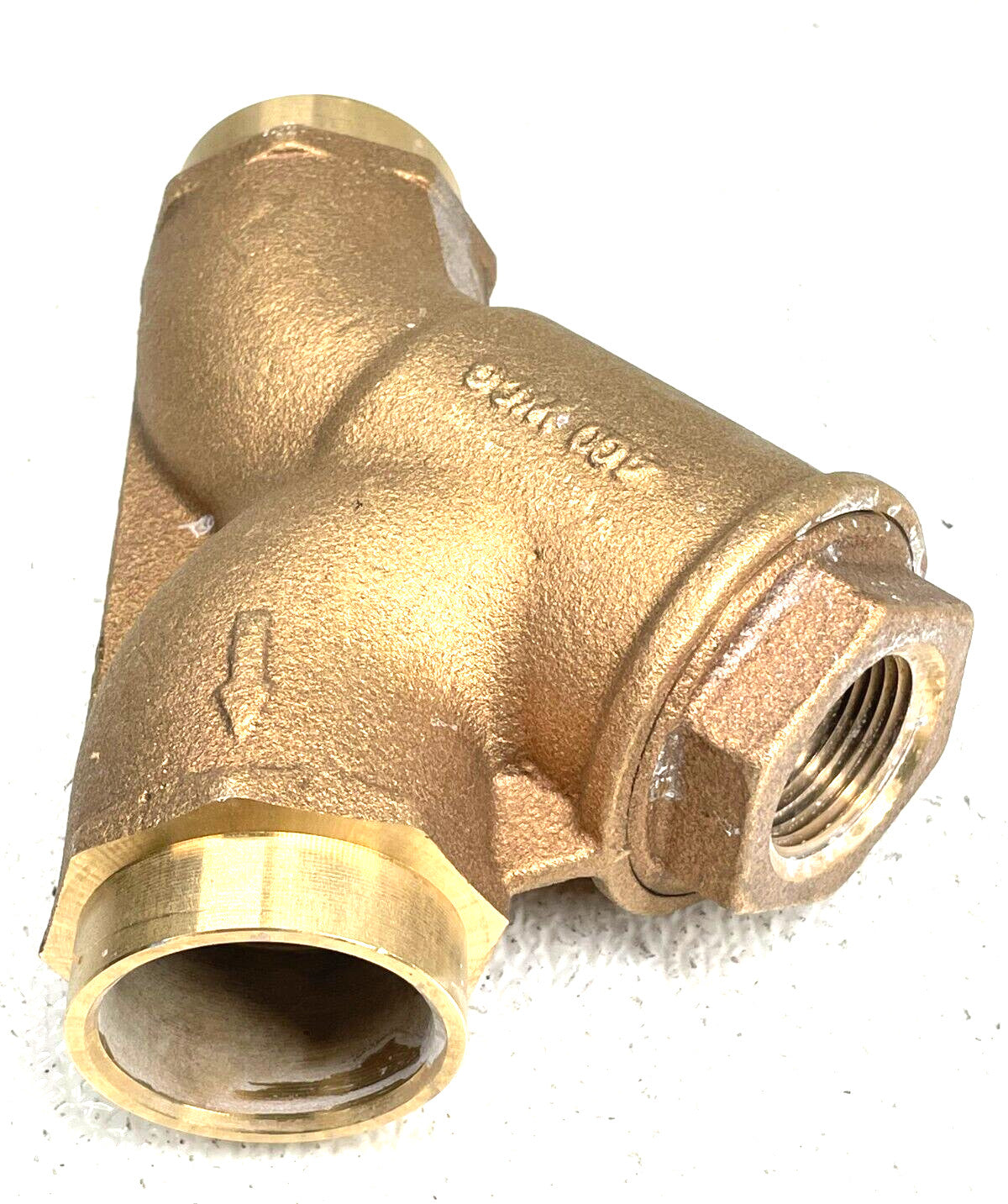 WATTS Bronze Y-Strainer 1-1/2" CTS Solder Joint 125-SWP 400-WOG 20-Mesh Screen