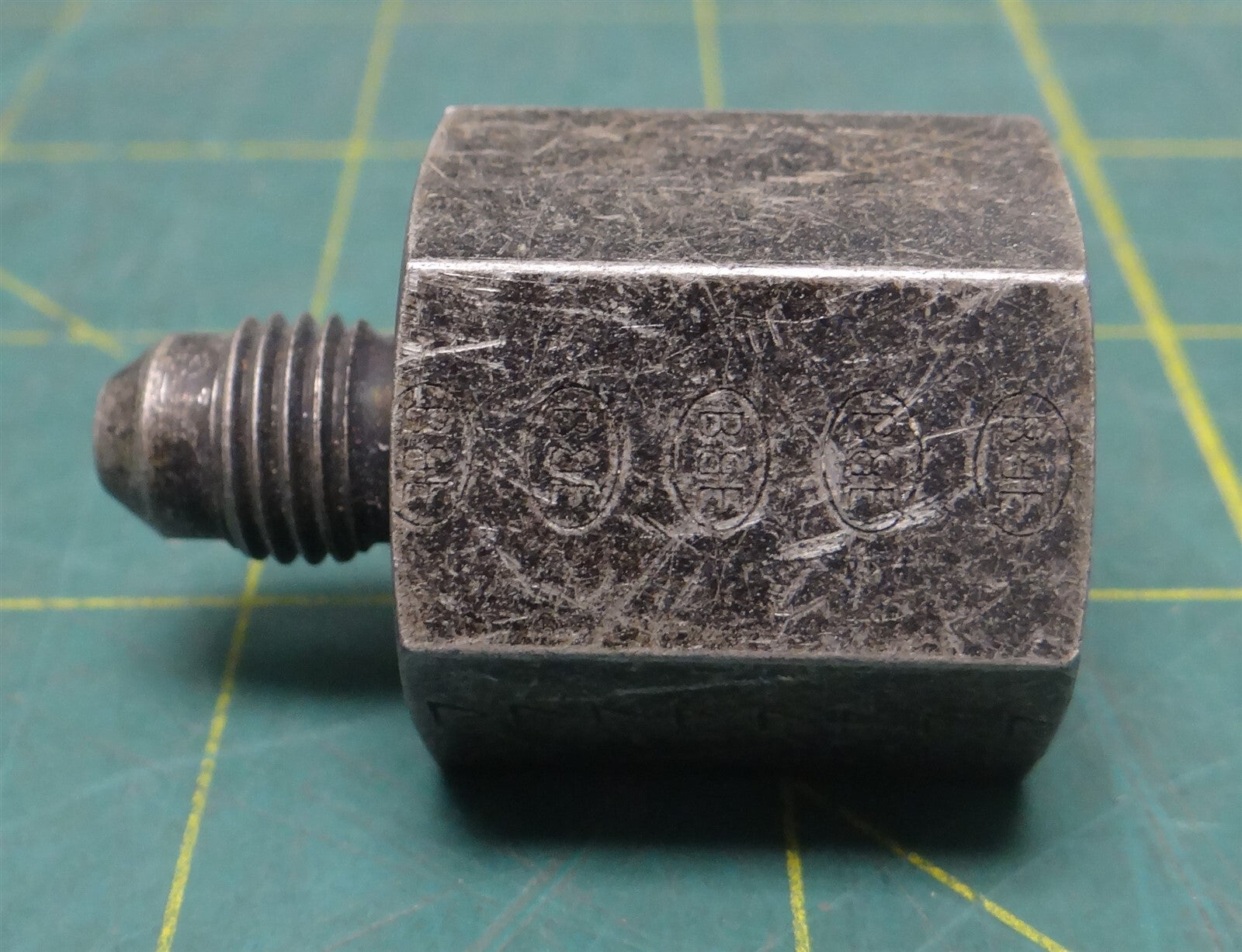1/2" Female NPT X 1/8" Flared JIC Male NPT Steel Pipe Reducing Adapter 
